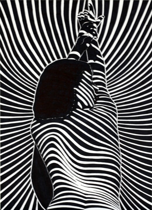 Lie on the lines 5 图画, 16.5x11.7 in