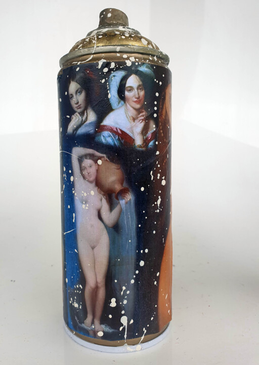 SPACO Bombe Ingres , 2023 Peinture acrylique 雕塑, 7.1x2.4 in