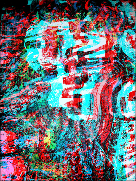 Fotografie getiteld "Pixsson Alien" door Jean Philippe Desmoulins, Origineel Kunstwerk, 2D Digital Work