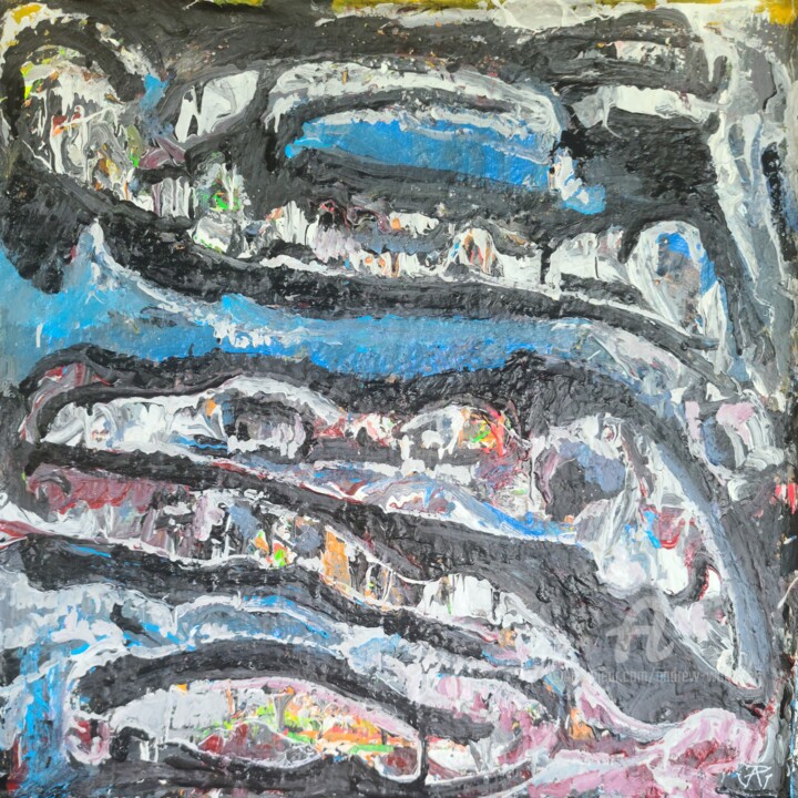 Sinimustvalge 绘画, 26x26 in