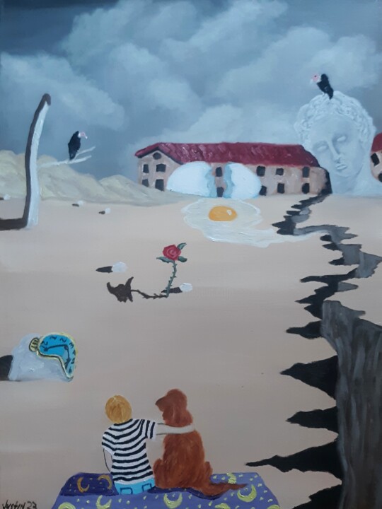 Optimism in Indifference 绘画, 24x18 in
