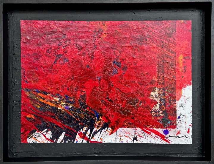 peinture acrylique " PROMÉTHÉE" 绘画, 19.7x27.6 in