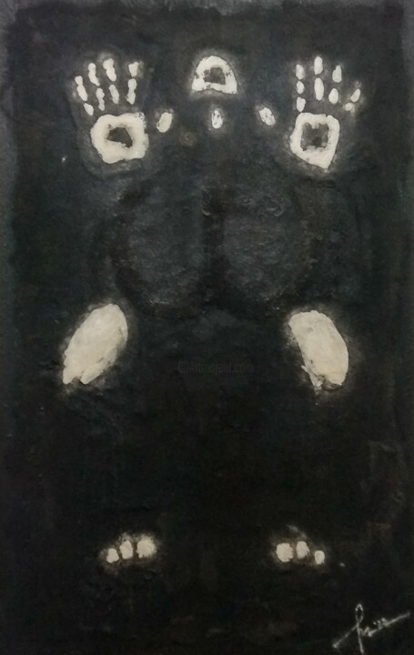 DEAR GOD 绘画, 43.3x23.6 in
