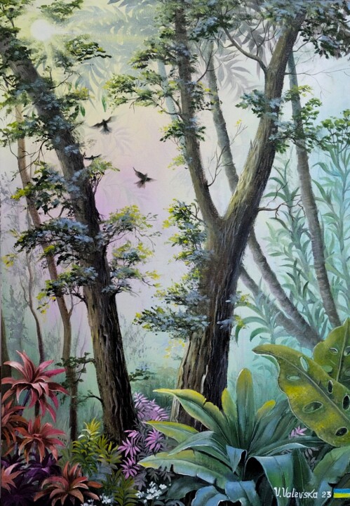 In the rainforest 绘画, 23.6x15.8 in
