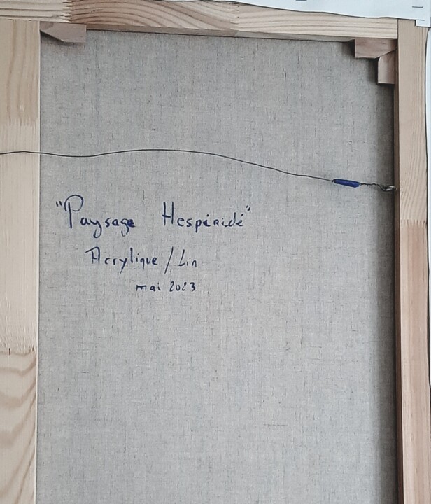 Arrière de l'œuvre