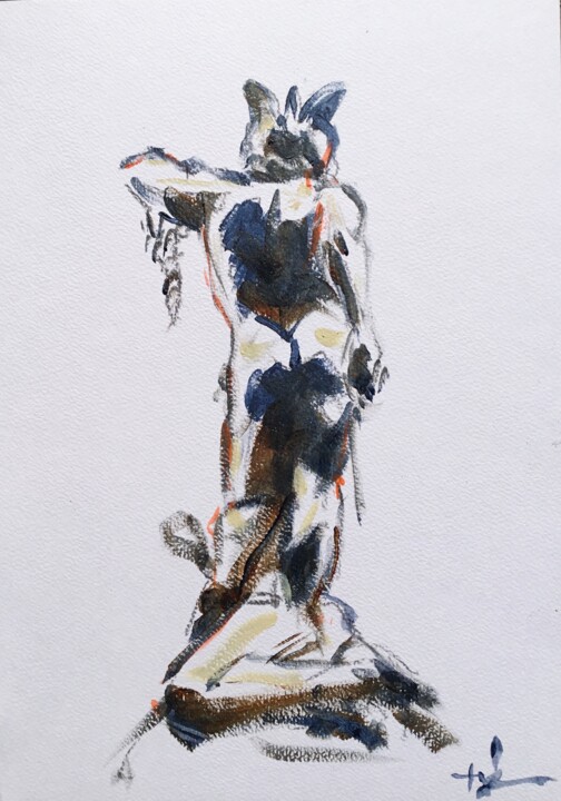 Perseus Study 绘画, 11.4x8.3 in