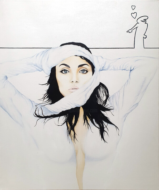 Blanc passion 绘画, 25.6x21.3 in