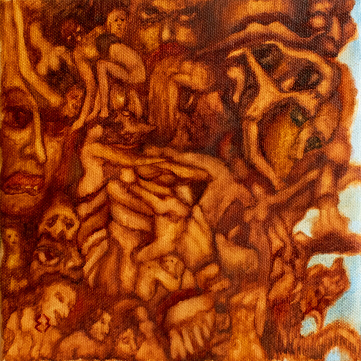 绘画,  7.9x7.9 in 