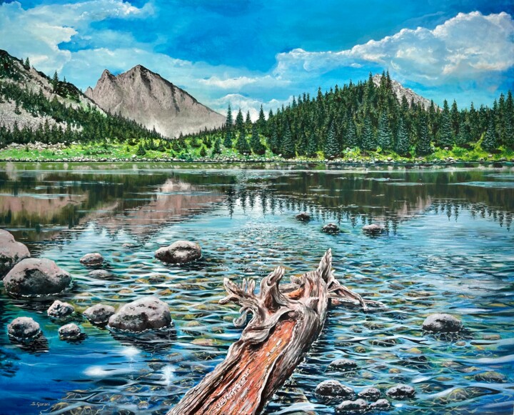 绘画 标题为“Albanian Alps” 由Geni Gorani, 原创艺术品, 丙烯