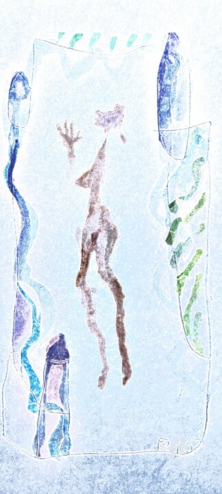 Dance Erotica 绘画, 8.7x4.3 in