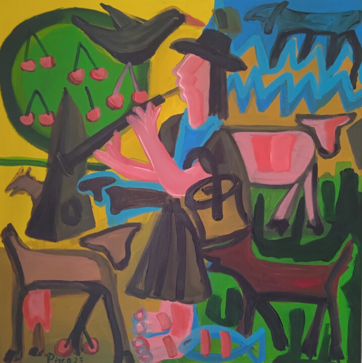 绘画,  19.7x19.7 in 