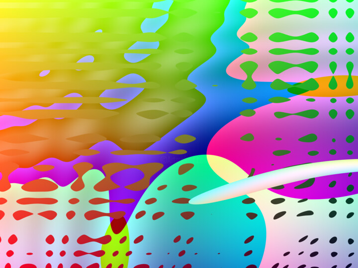 Digital Arts titled "Magical Kaleidoscope" by Audran, Original Artwork, Digital Painting