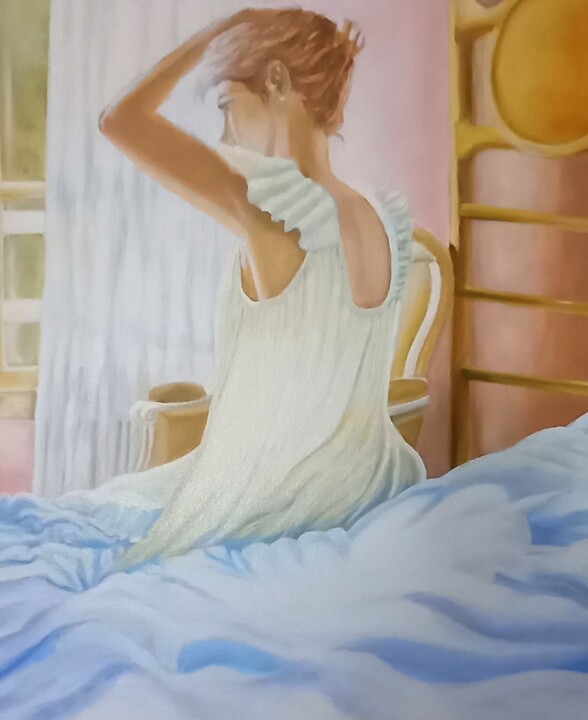 Matin d'été 绘画, 18.1x15 in