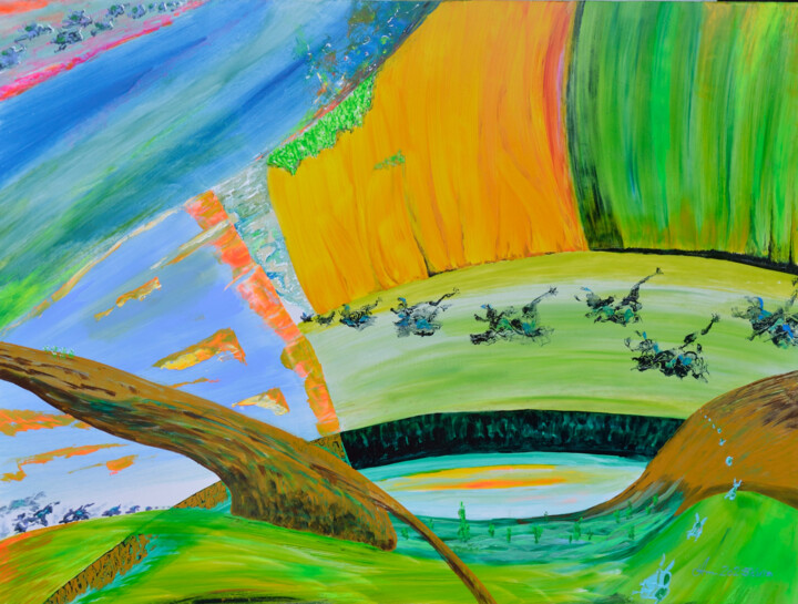 Осіння міграція / autumn migration/ осенняя миграция 绘画, 23.6x31.5 in