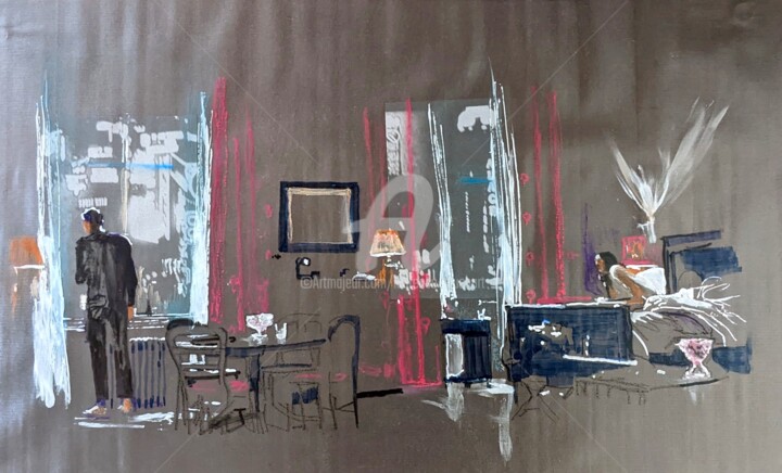 New York 绘画, 15.8x23.6 in