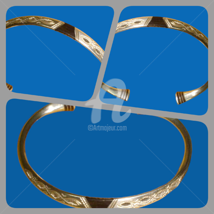 Un magnifique Bracelet Touareg en argent KA23BT17 设计, 2.4x0.1 in