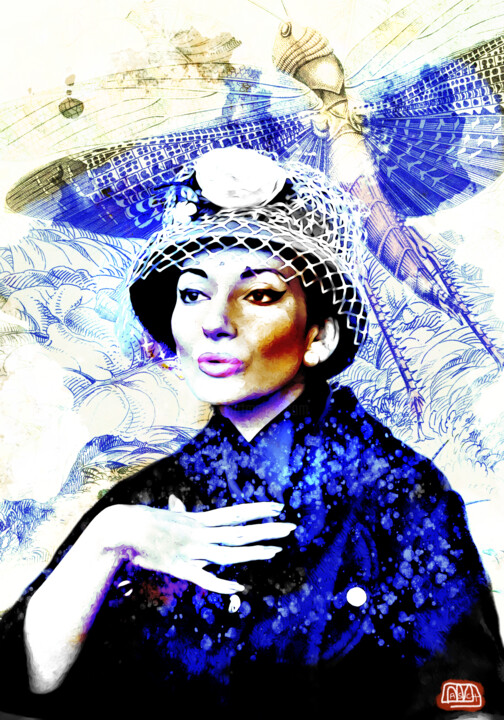Maria Callas 数字艺术