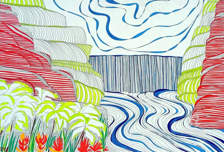Fantasy Island No. 2 图画, 19.7x27.6 in