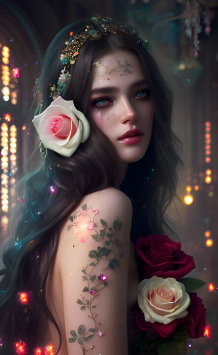 Alluring Beauty And Mysterious Charms Of, Digital Arts by
