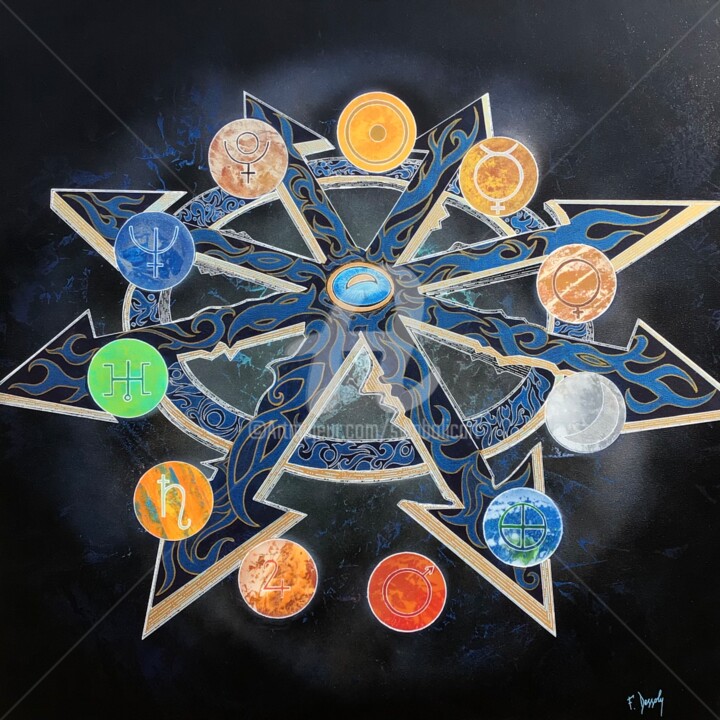 From Chaos 绘画, 31.5x31.5 in