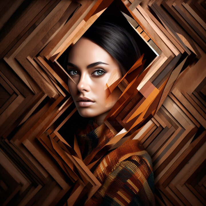 Digital Arts titled "#1 - Wonderfully ge…" by Eric Lespinasse, Original Artwork, Digital Photography Mounted on Aluminium