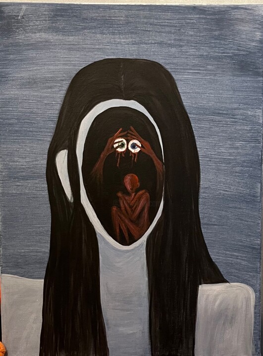 Solitude 绘画, 15.8x9.8 in