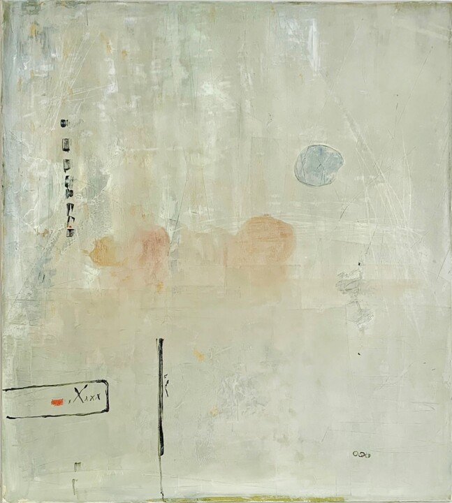Schilderij getiteld "„Liquid” collection…" door Tina Shenk, Origineel Kunstwerk, Olie Gemonteerd op Frame voor houten branca…