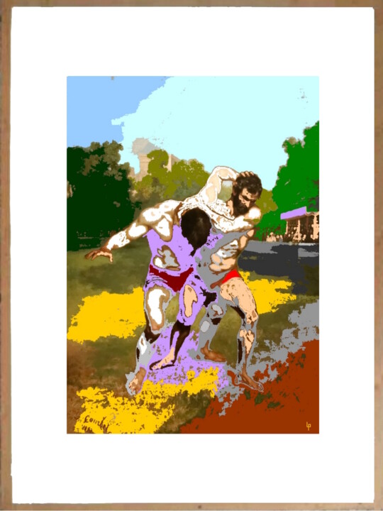 Digital Arts titled "H0000 peinture numé…" by Laurent Pradat, Original Artwork, Digital Painting