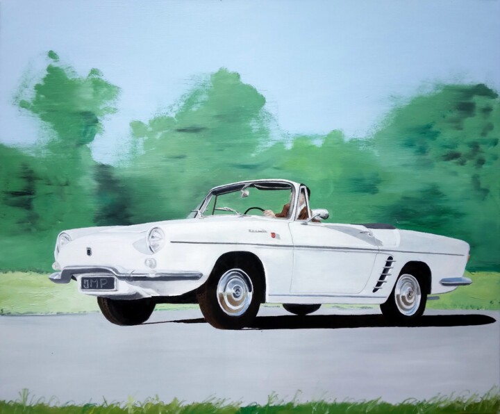 Renault Floride 1962 绘画, 18.1x21.7 in