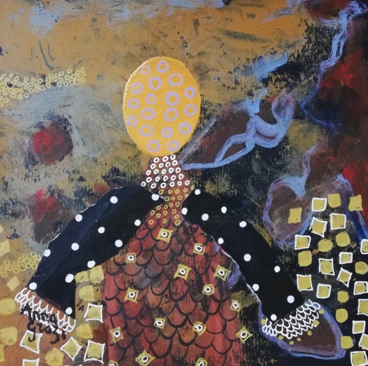 绘画,  7.9x7.9 in 