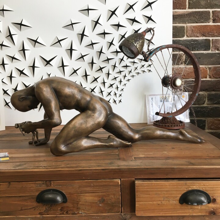 OBSESSION (BRONZE a.p.) 雕塑, 9.8x26 in