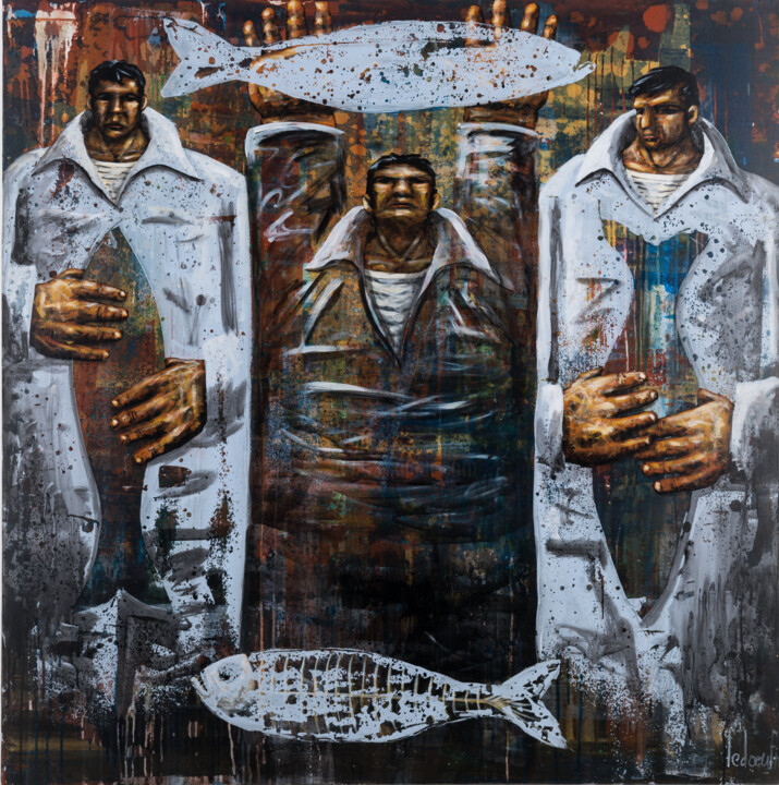 Chronos 绘画, 48x48 in
