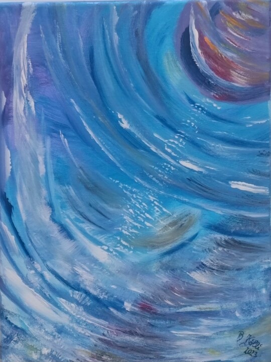 Quelle der Sorgue 绘画, 15.8x11.8 in