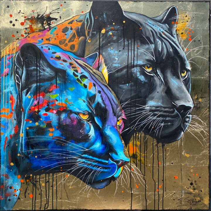 black brothers Pittura, 39,4x39,4 in