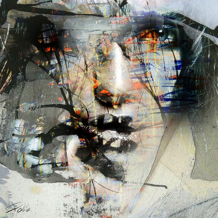 GRAFFIKK------- SENSUAL 绘画, 47.2x47.2 in