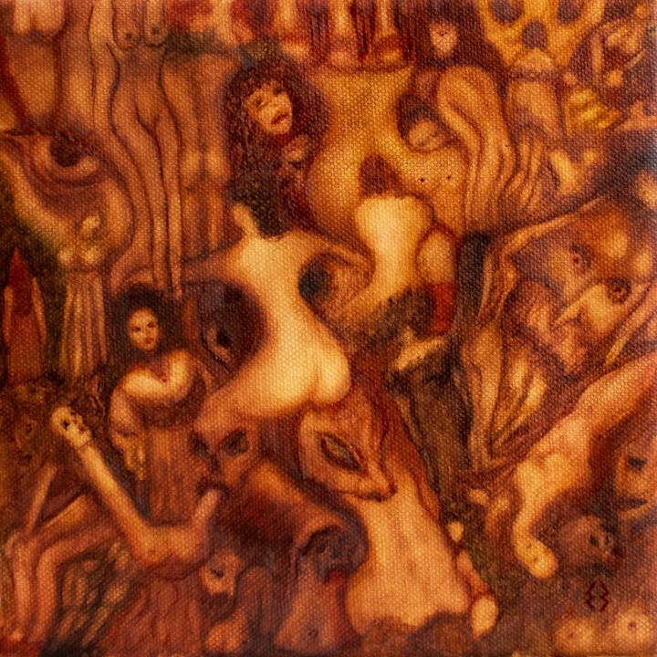 绘画,  7.9x7.9 in 