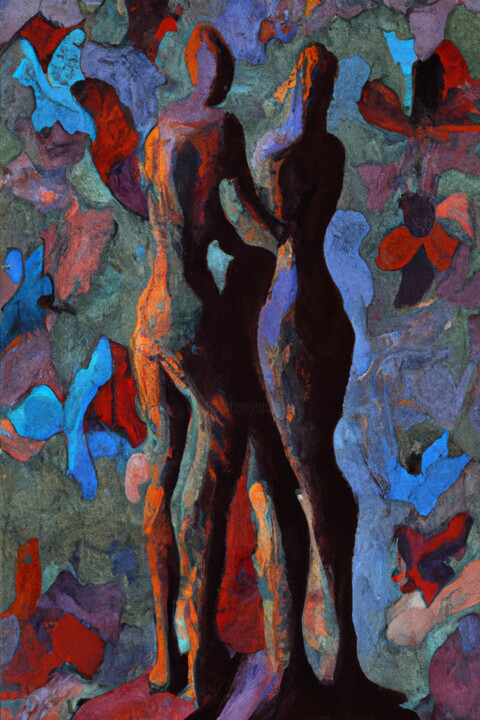 Tree Spirits 绘画, 35.4x23.6 in