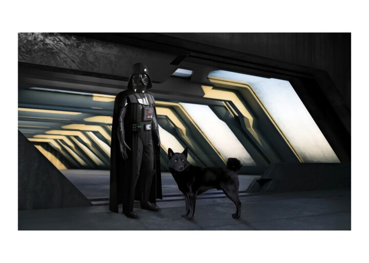 Darth Vader's Dog 数字艺术, 19.7x27.6 in