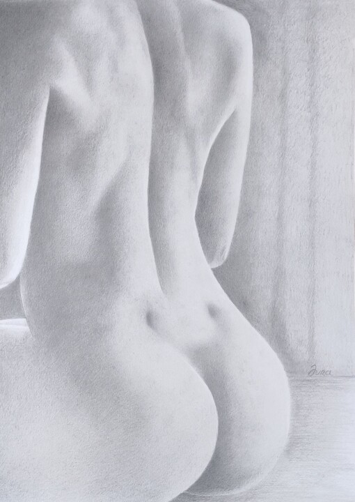 Naked figure 图画, 16.5x11.7 in