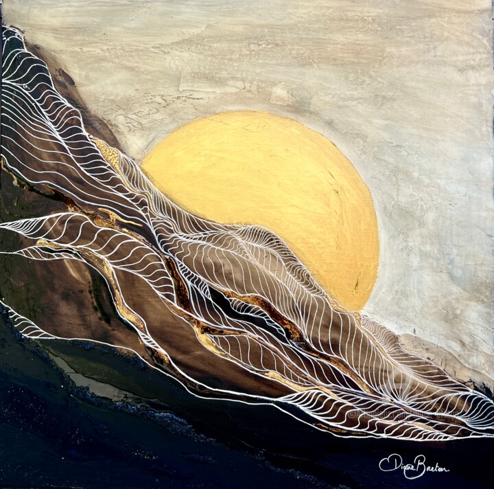 Moon Light 绘画, 19.7x19.7 in