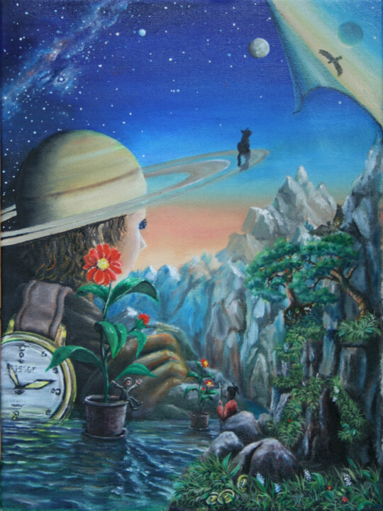 Time 绘画, 15.8x11.8 in