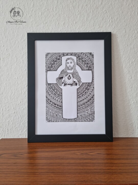 Obra presentada enmarcada