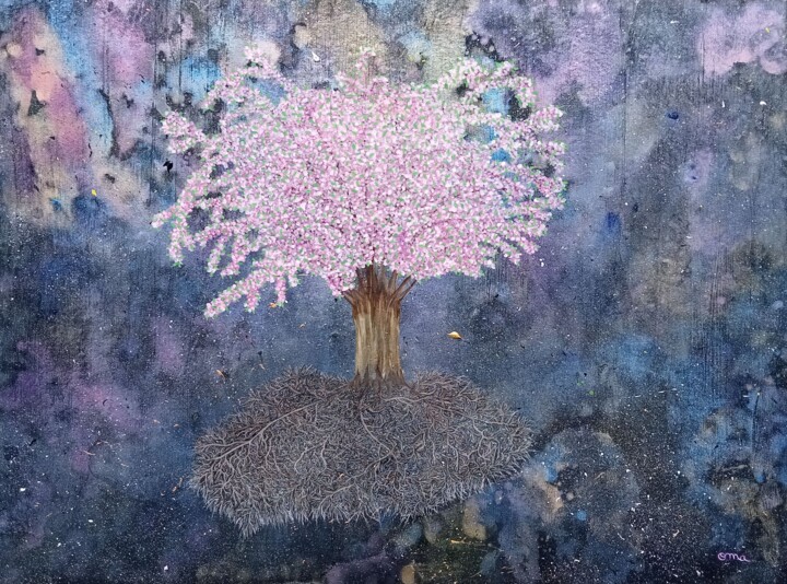 Space Tree 1 绘画, 23.6x31.5 in