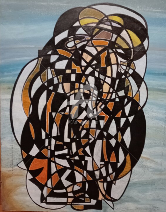 the owl 绘画, 27.6x19.7 in