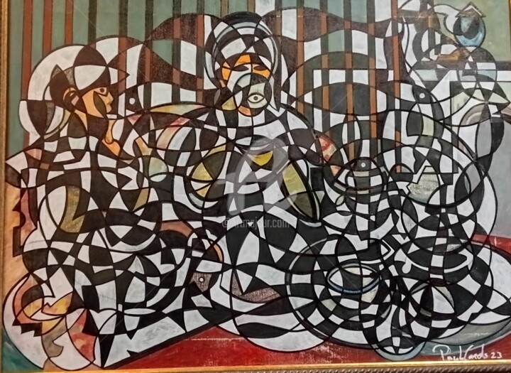 tea time 绘画, 19.7x27.6 in