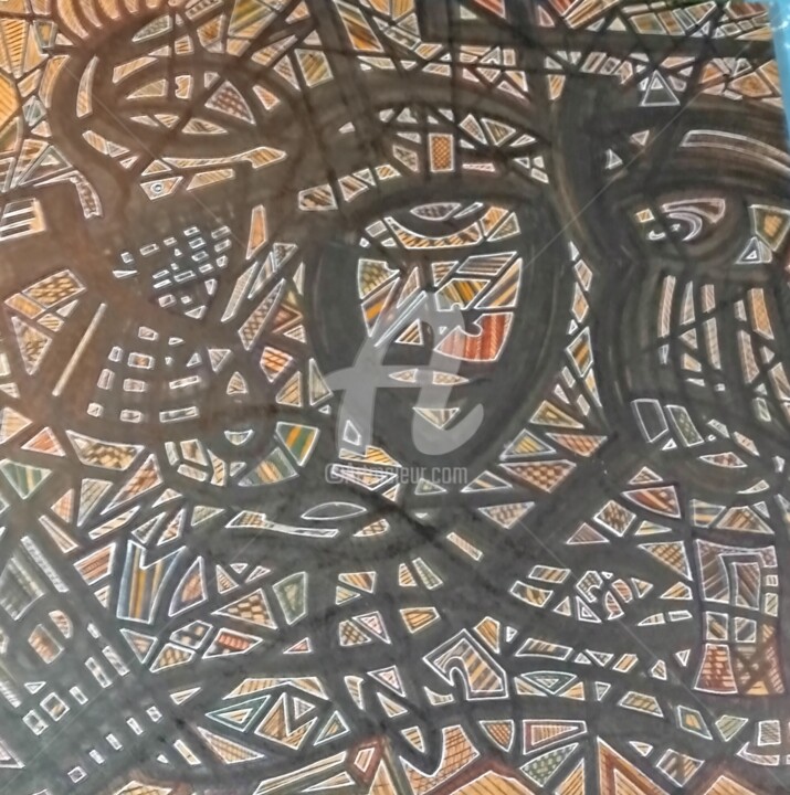 obey 绘画, 15.8x15.8 in