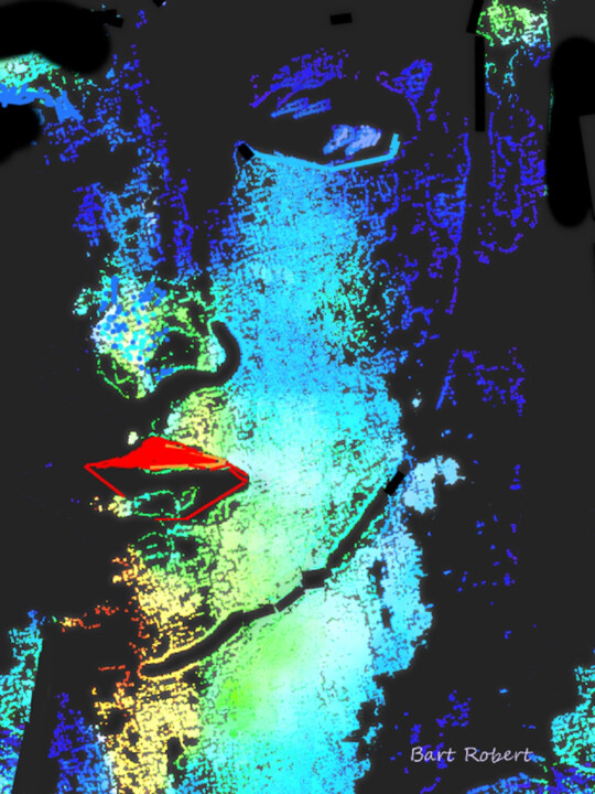 La bouche rouge 数字艺术