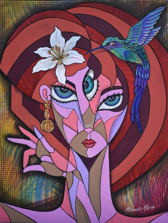 La otra Amanda 绘画, 15.8x11.8 in