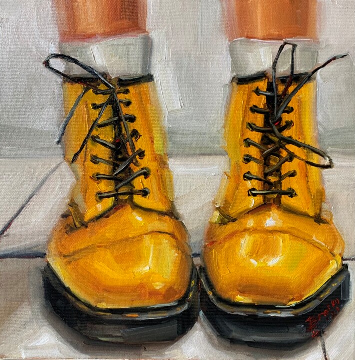Желтые ботинки Painting, 15.8x15.8 in