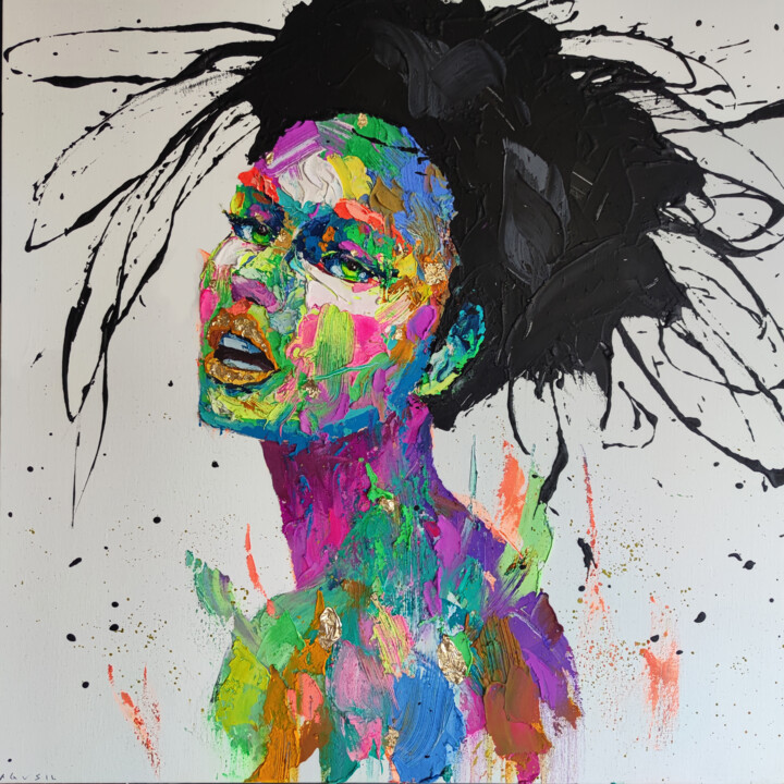 Black love 绘画, 31.5x31.5 in